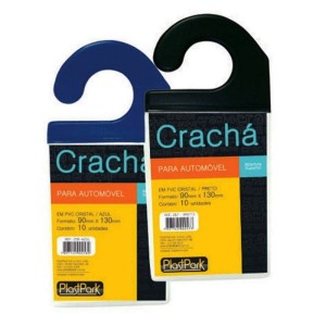 CRACHA PARA AUTOMOVEL GANCHO C/10 UNIDADES  PLASTPARK