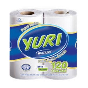TOALHA DE PAPEL COZINHA 120FLS YURI