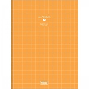 CADERNO 40FLS 1,0x1,0 QUADRICULADO COLEGIAL CAPA DURA BROCHURA ACADEMIE TILIBRA