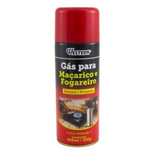 GÁS BUTANO PROPANO PARA MAÇARICO/FOGAREIRO 400ML WESTERN