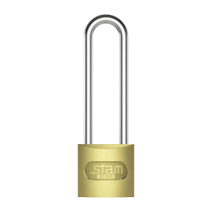 CADEADO 30MM LATONADO ZAMAC E-COAT HASTE LONGA STAM