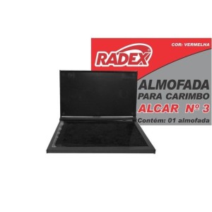 ALMOFADA PARA CARIMBO VERMELHA Nº 3 RADEX