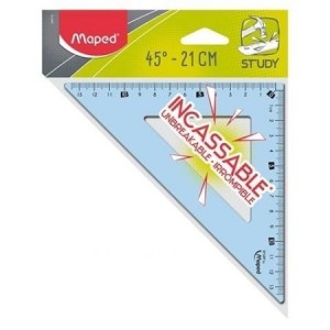 ESQUADRO 45º 21CM INQUEBRAVEL 24571 MAPED