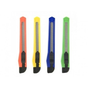 ESTILETE ESTREITO 9MM PLASTICO BLISTER ES0901 BRW