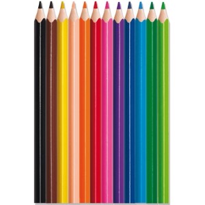 LÁPIS JUMBO COM 12 CORES PEPS STRONG MAPED