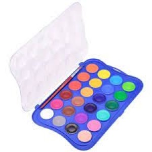 AQUARELA EM PASTILHA 24 COES+PINCEL GIOTTO