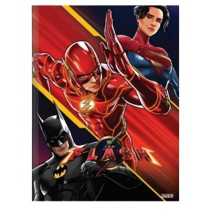 CADERNO UNIVERSITÁRIO 80FLS CAPA DURA BROCHURA THE FLASH SÃO DOMINGOS