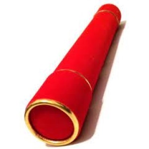 CANUDO PARA DIPLOMA VERMELHO DIÂMETRO 4,4 X 32,5 CM