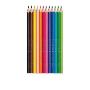 LÁPIS 12 CORES AQUARELAVEL + PINCEL MAPED