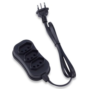 EXTENSÃO TRIPOLAR 3 TOMADAS BIVOLT 5MTS 200254 FORCE LINE