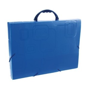 PASTA MALETA OFÍCIO AZUL COM ELÁSTICO 2152 DELLO