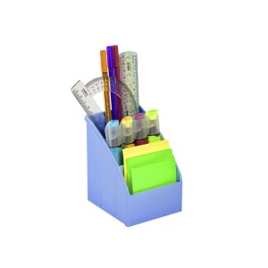 ORGANIZADOR DE MESA 3 DIVISÓRIAS AZUL PASTEL MAXCRIL WALEU