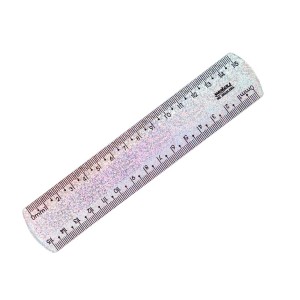 RÉGUA 15CM HOLOGRÁFICA GLITTER NEW LINE MAXCRIL