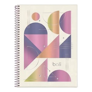 CADERNO 160FLS 10 MATÉRIAS UNIVERSITÁRIO CAPA DURA ESPIRAL BALI FORONI