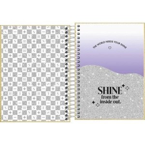 AGENDA 11,7x16,4CM SHINE GLITER 2026 TILIBRA