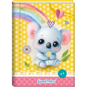 CADERNO 48FLS UNIVERSITÁRIO CAPA DURA BROCHURA SWEETNESS JANDAIA