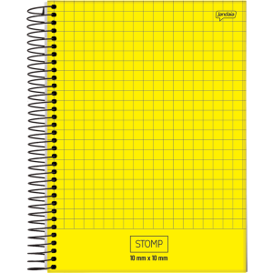 CADERNO 96FLS 1,0x1,0 QUADRICULADO UNIVERSITÁRIO CAPA DURA ESPIRAL JANDAIA