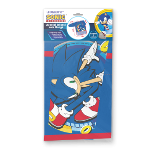 AVENTAL INFANTIL COM MANGA SONIC LEO&LEO 
