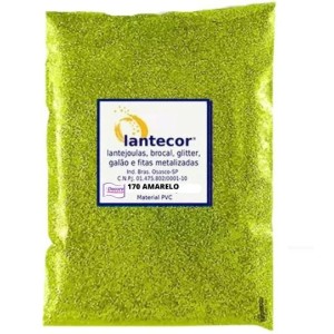 GLITER AMARELO SACO 100G
