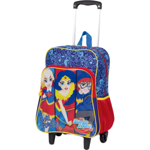 MOCHILA COM CARRINHO SUPER HERO GIRLS 18M 65105 SESTINI