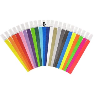 PULSEIRA VIP TYVEK FIX BANDS AZUL C/50 UNIDADES POPPER